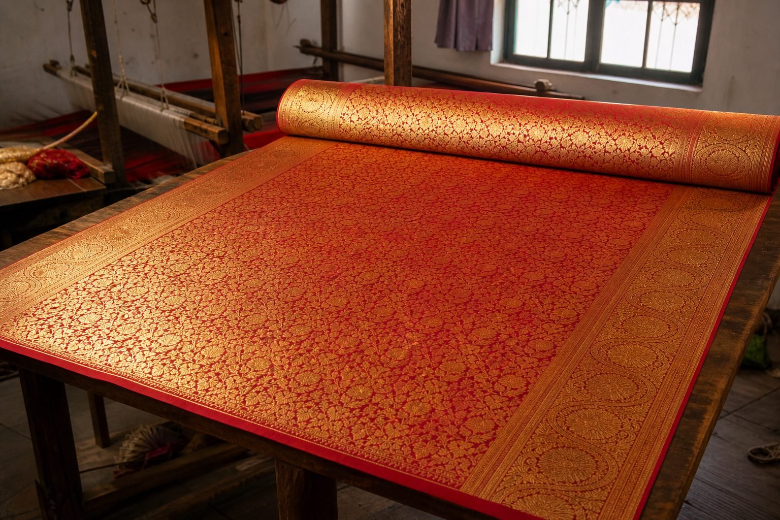 KashiFab Banarasi silk fabric wholesale from Varanasi for bulk and export