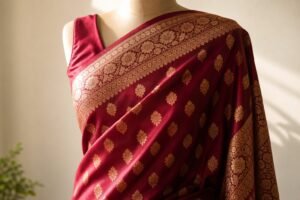 KashiFab Banarasi silk saree online — authentic Varanasi bridal weave guide