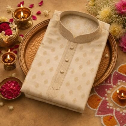 KashiFab Banarasi kurta fabric online - menswear silk from Varanasi