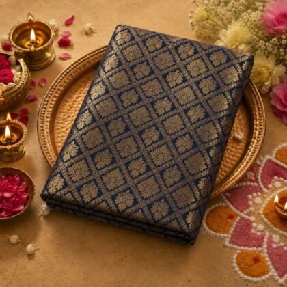 KashiFab powerloom Banarasi silk fabric online - consistent wholesale yardage