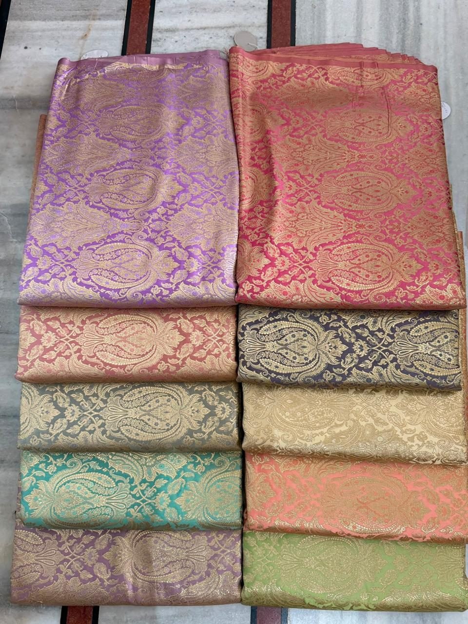 KashiFab tehra Banarasi brocade fabric wholesale India