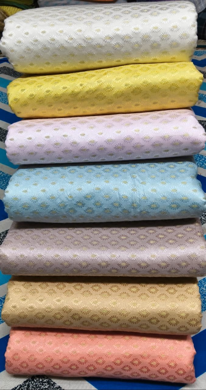 1 KashiFab powerloom fabrics fabric yardage - Banarasi silk fabric design wholesale