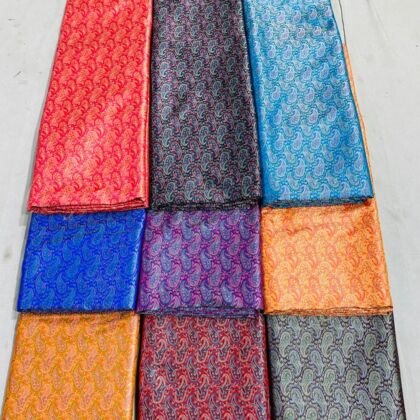 KashiFab tanchoi fabric yardage - Banarasi silk fabric design wholesale