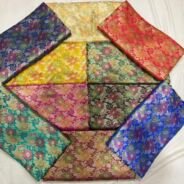 KashiFab jamavar fabric yardage - Banarasi silk fabric design wholesale