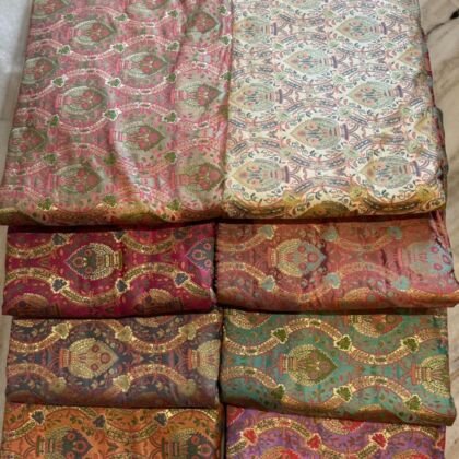 KashiFab kimkhab fabric yardage - Banarasi silk fabric design wholesale