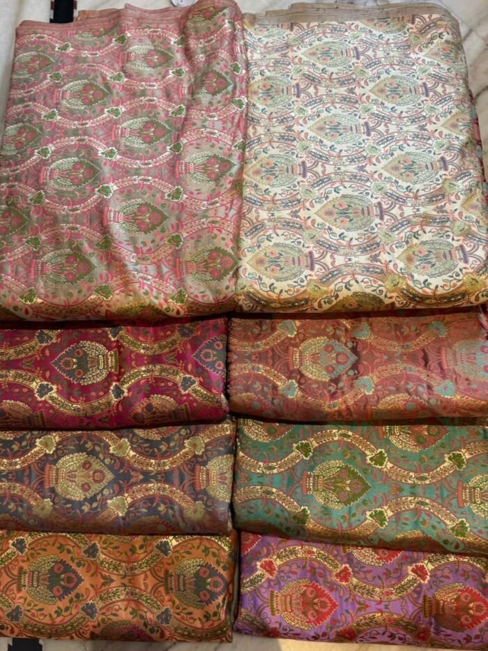 KashiFab kimkhab fabric yardage - Banarasi silk fabric design wholesale