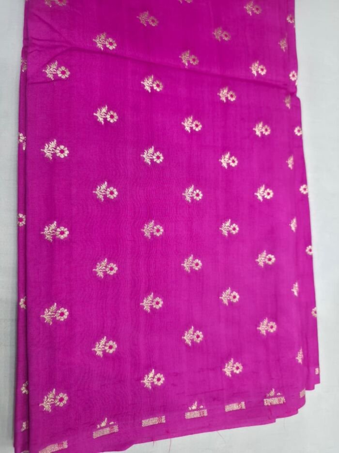 1 KashiFab munga silk fabric yardage - Banarasi silk fabric design wholesale