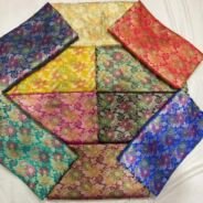 KashiFab jamavar silk fabric yardage - Banarasi silk fabric wholesale metre