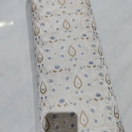 KashiFab embroidery fabric fabric yardage - Banarasi silk fabric design wholesale