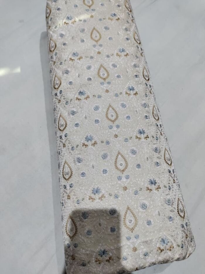 KashiFab embroidery fabric fabric yardage - Banarasi silk fabric design wholesale