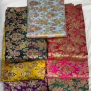 KashiFab kimkhab fabric yardage - Banarasi silk fabric design wholesale