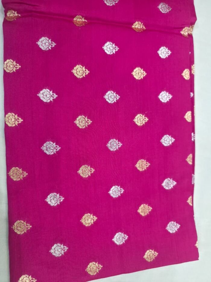 10 KashiFab munga silk fabric yardage - Banarasi silk fabric design wholesale