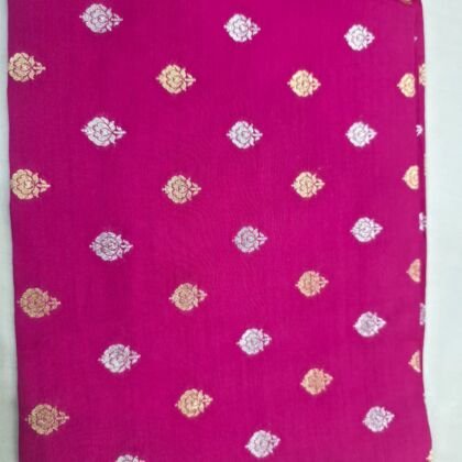 KashiFab munga silk fabric yardage - Banarasi silk fabric wholesale metre