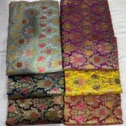 KashiFab kimkhab fabric yardage - Banarasi silk fabric design wholesale