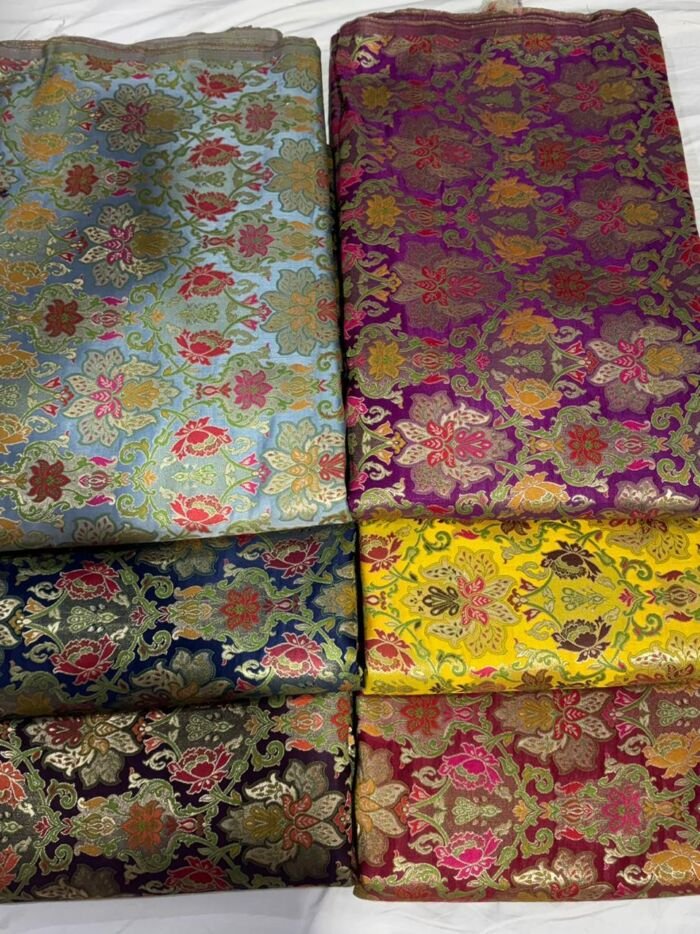11 KashiFab kimkhab fabric yardage - Banarasi silk fabric design wholesale