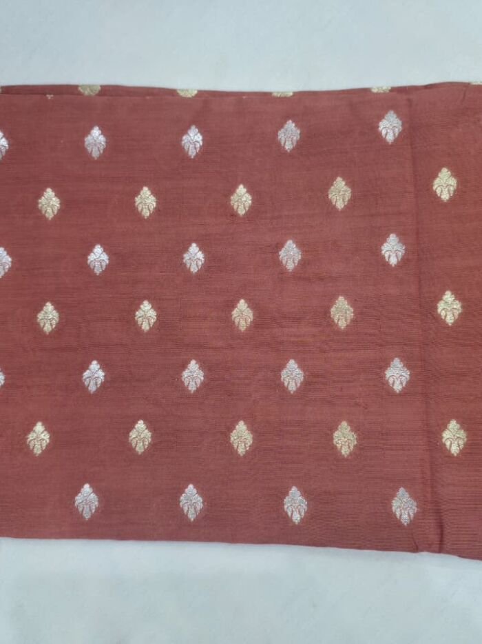 11 KashiFab munga silk fabric yardage - Banarasi silk fabric design wholesale