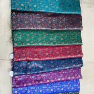 KashiFab tanchoi fabric yardage - Banarasi silk fabric design wholesale