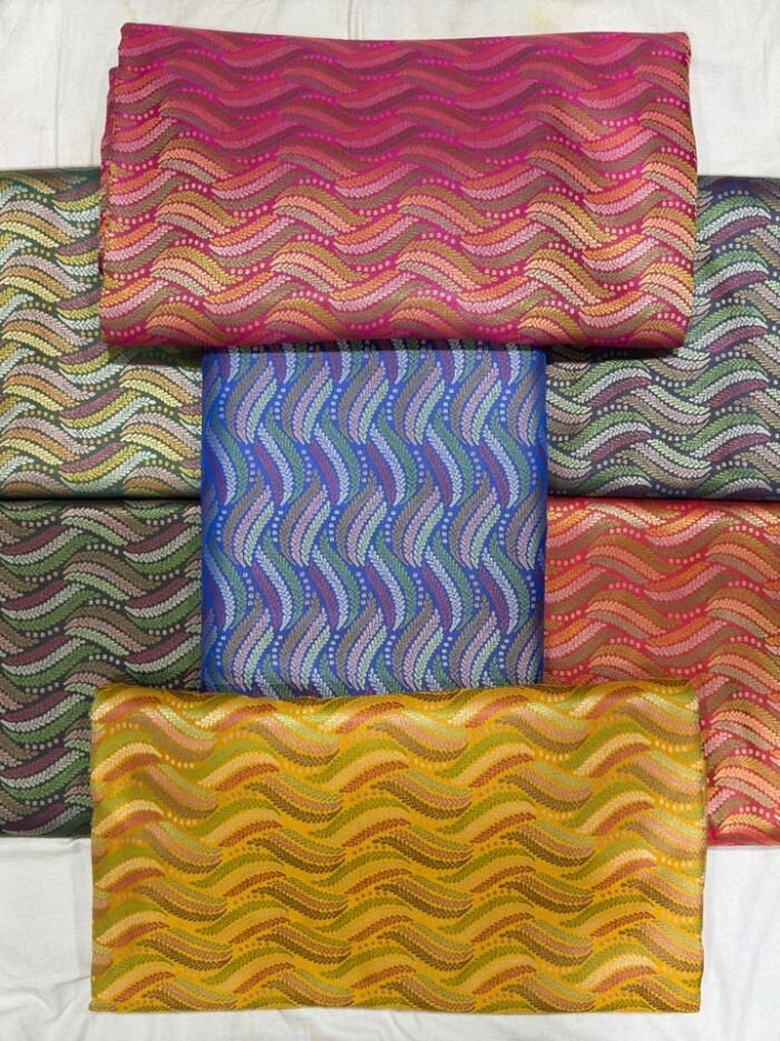 KashiFab jamavar fabric yardage - Banarasi silk fabric design wholesale