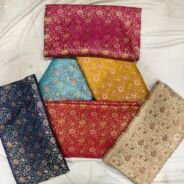 KashiFab jamavar fabric yardage - Banarasi silk fabric design wholesale