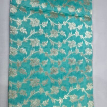 KashiFab munga silk fabric yardage - Banarasi silk fabric design wholesale