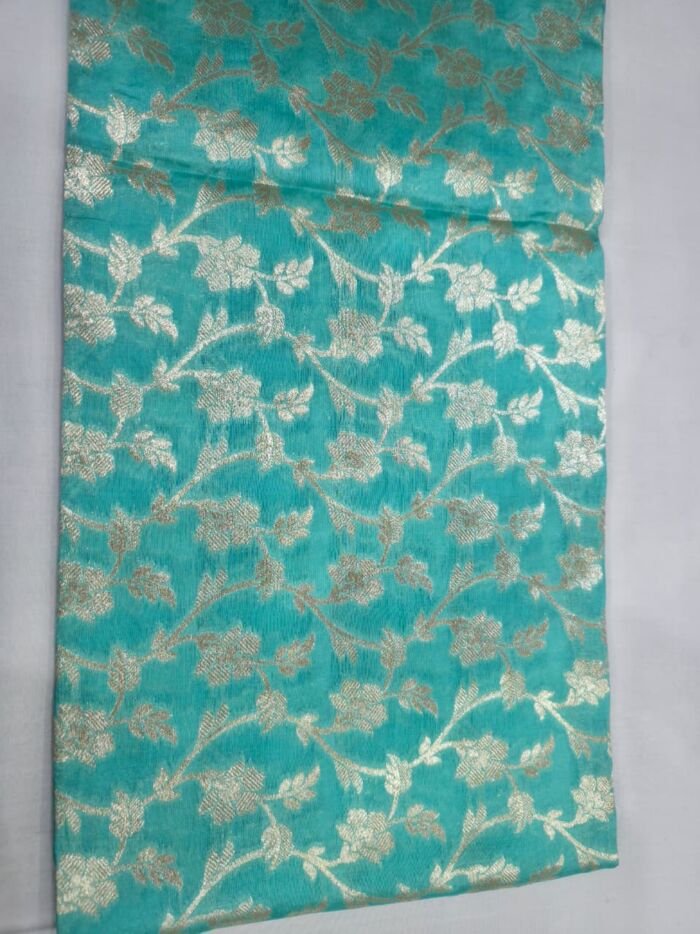 KashiFab munga silk fabric yardage - Banarasi silk fabric design wholesale