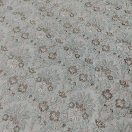 KashiFab embroidery fabric fabric yardage - Banarasi silk fabric design wholesale
