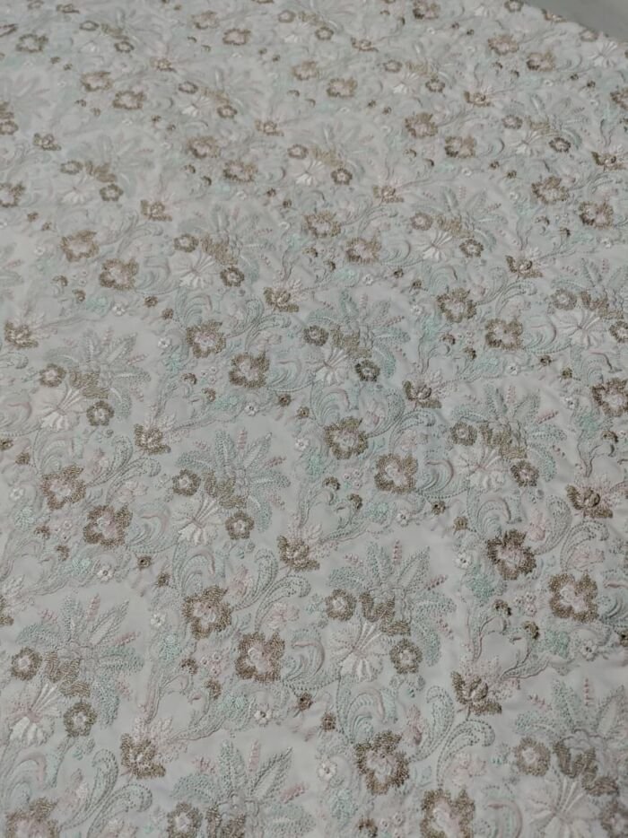 KashiFab embroidery fabric fabric yardage - Banarasi silk fabric design wholesale