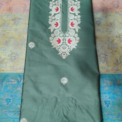KashiFab blouse fabrics fabric yardage - Banarasi silk fabric design wholesale