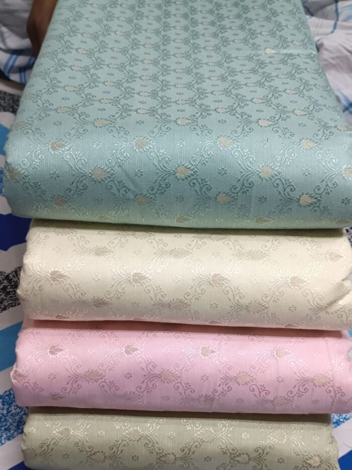 3 KashiFab powerloom fabrics fabric yardage - Banarasi silk fabric design wholesale