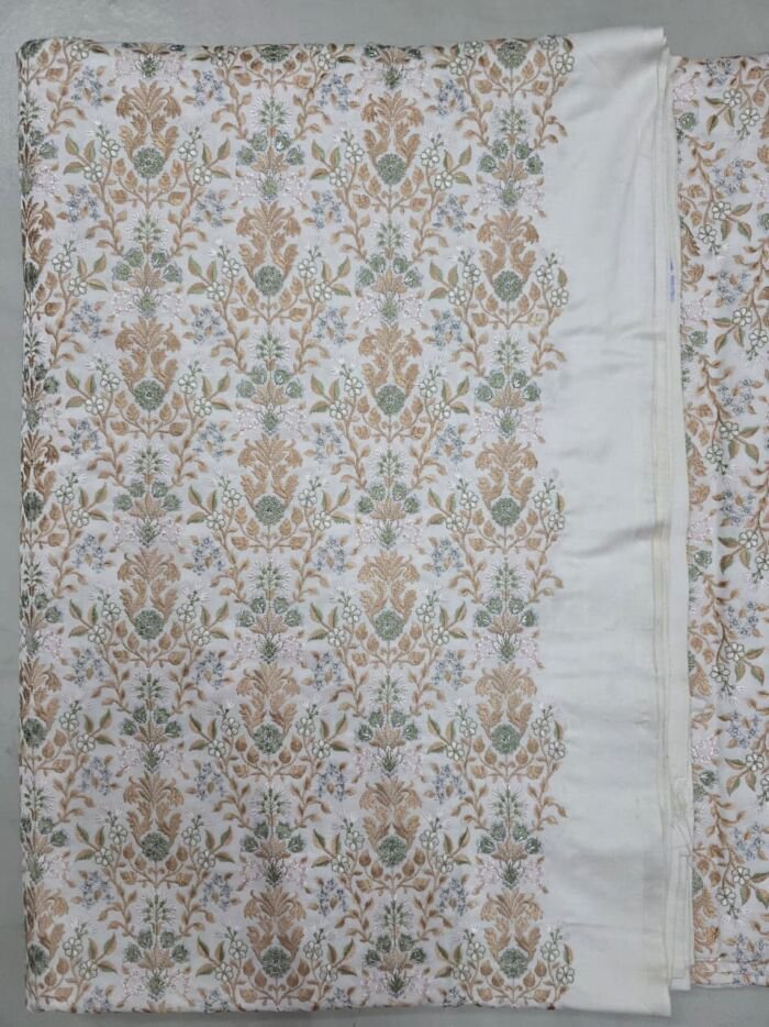 KashiFab embroidery fabric fabric yardage - Banarasi silk fabric design wholesale