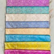 KashiFab tanchoi fabric yardage - Banarasi silk fabric design wholesale