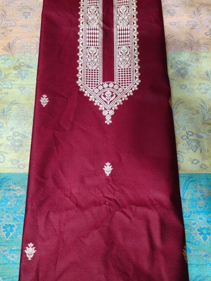 3.3 KashiFab blouse fabrics fabric yardage - Banarasi silk fabric design wholesale