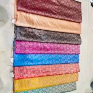 KashiFab tanchoi fabric yardage - Banarasi silk fabric design wholesale