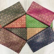 KashiFab jamavar fabric yardage - Banarasi silk fabric design wholesale