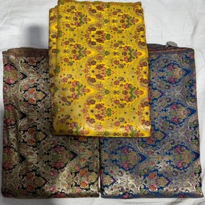 KashiFab kimkhab fabric yardage - Banarasi silk fabric design wholesale