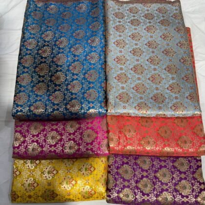 KashiFab kimkhab fabric yardage - Banarasi silk fabric design wholesale