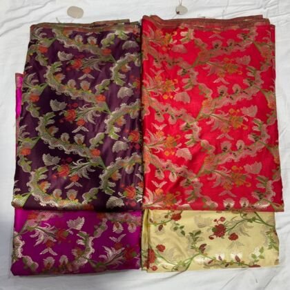 KashiFab kimkhab fabric yardage - Banarasi silk fabric design wholesale
