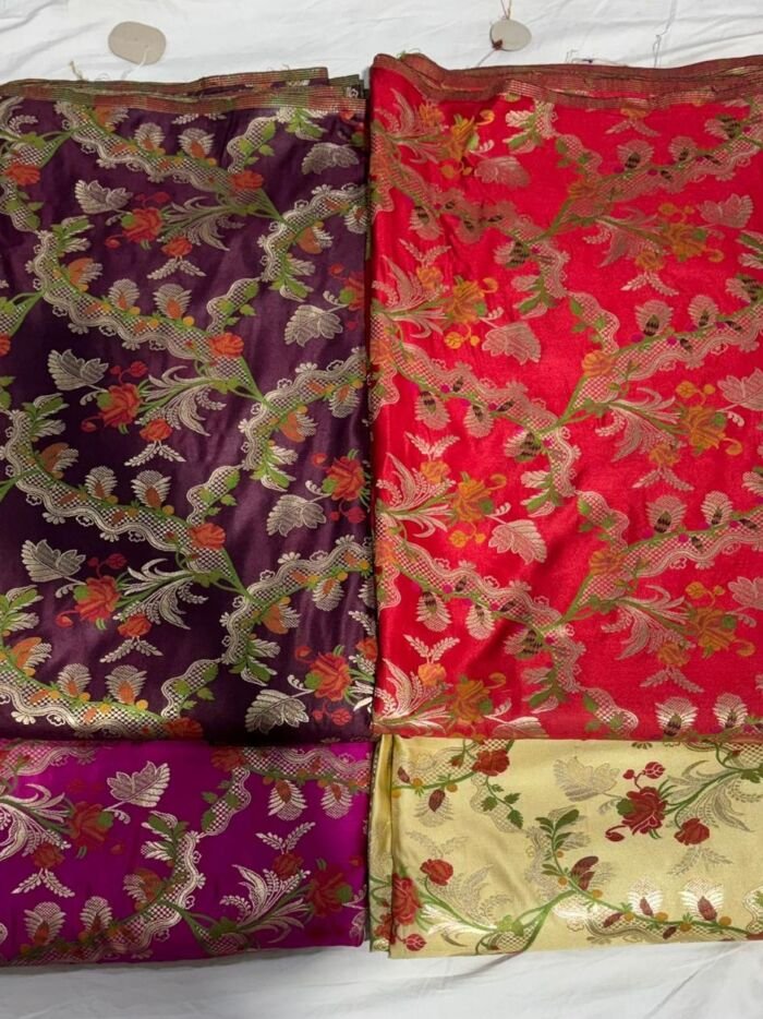KashiFab kimkhab fabric yardage - Banarasi silk fabric design wholesale