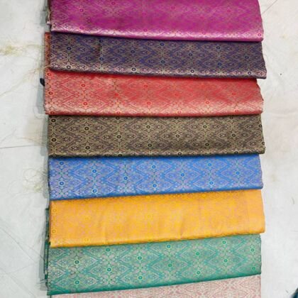 KashiFab tanchoi silk fabric yardage - Banarasi silk fabric design wholesale