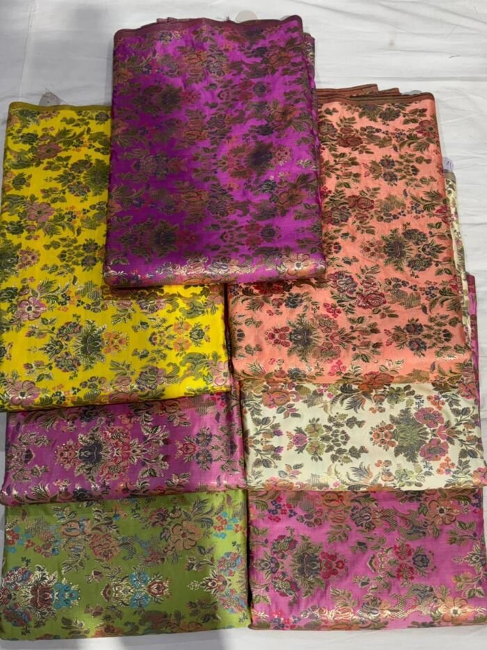 KashiFab kimkhab fabric yardage - Banarasi silk fabric design wholesale