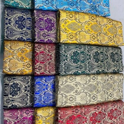 KashiFab banarasi brocade fabric yardage - Banarasi silk fabric design wholesale