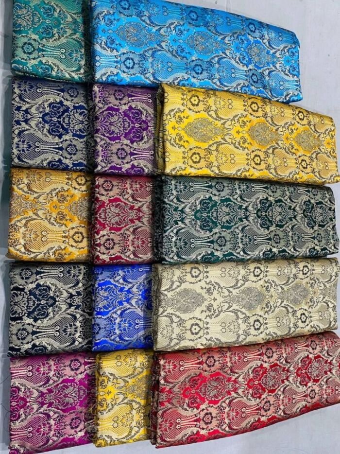 KashiFab banarasi brocade fabric yardage - Banarasi silk fabric design wholesale
