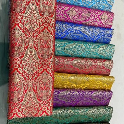 KashiFab banarasi brocade fabric yardage - Banarasi silk fabric design wholesale