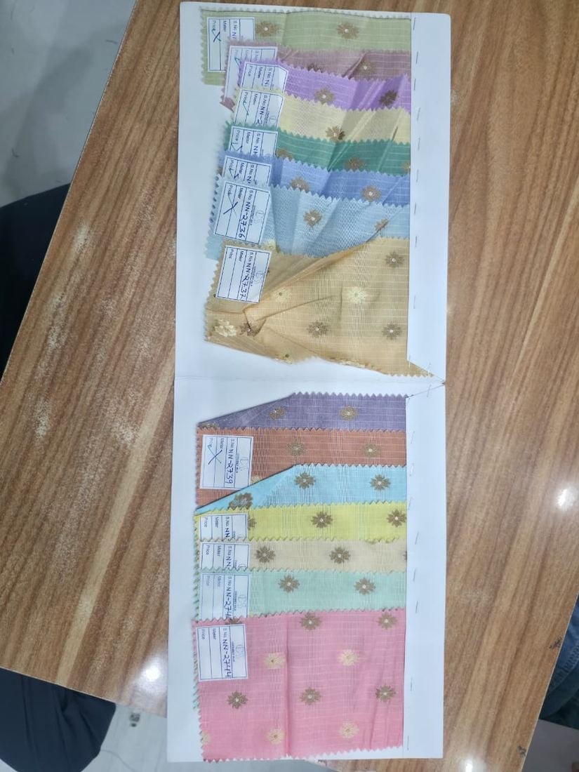 KashiFab Assorted Fabric Folders fabric swatch sample wholesale from Varanasi - authentic Banarasi silk