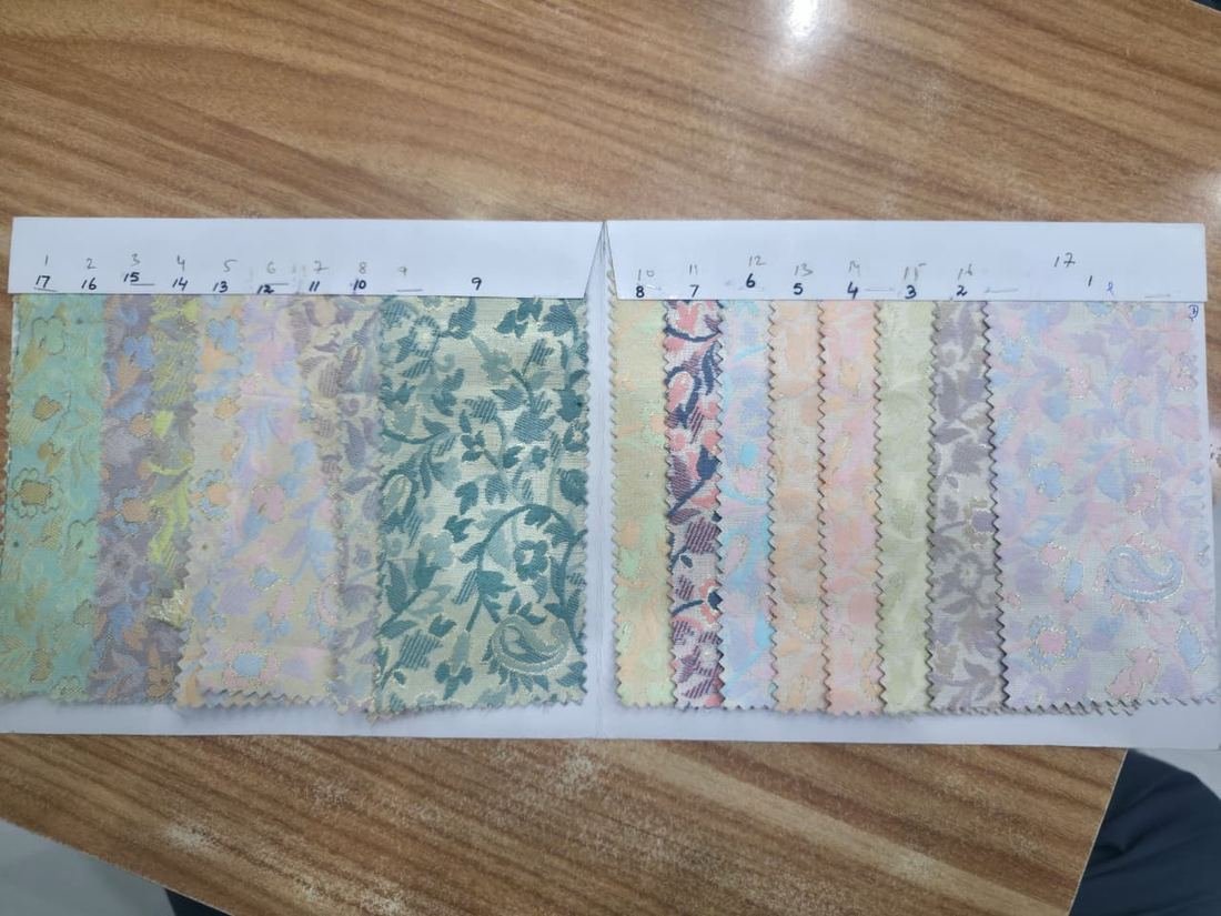 KashiFab Assorted Fabric Folders fabric swatch sample wholesale from Varanasi - authentic Banarasi silk