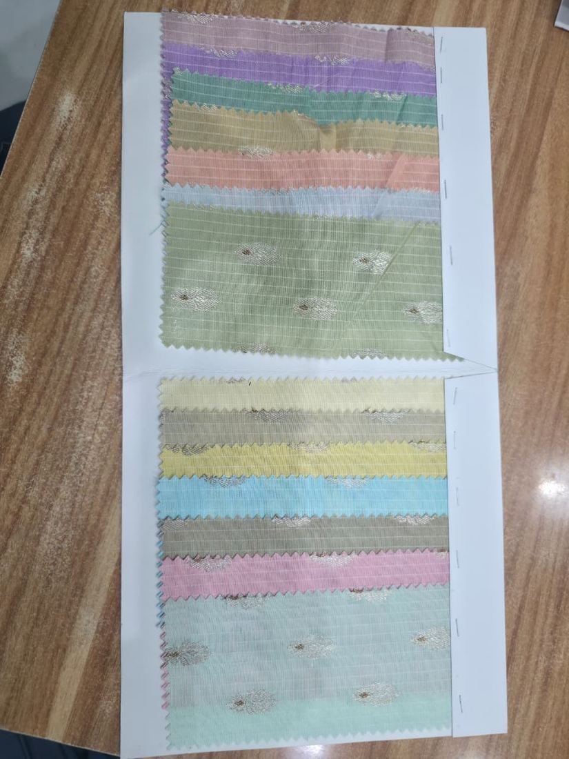 KashiFab Assorted Fabric Folders fabric swatch sample wholesale from Varanasi - authentic Banarasi silk