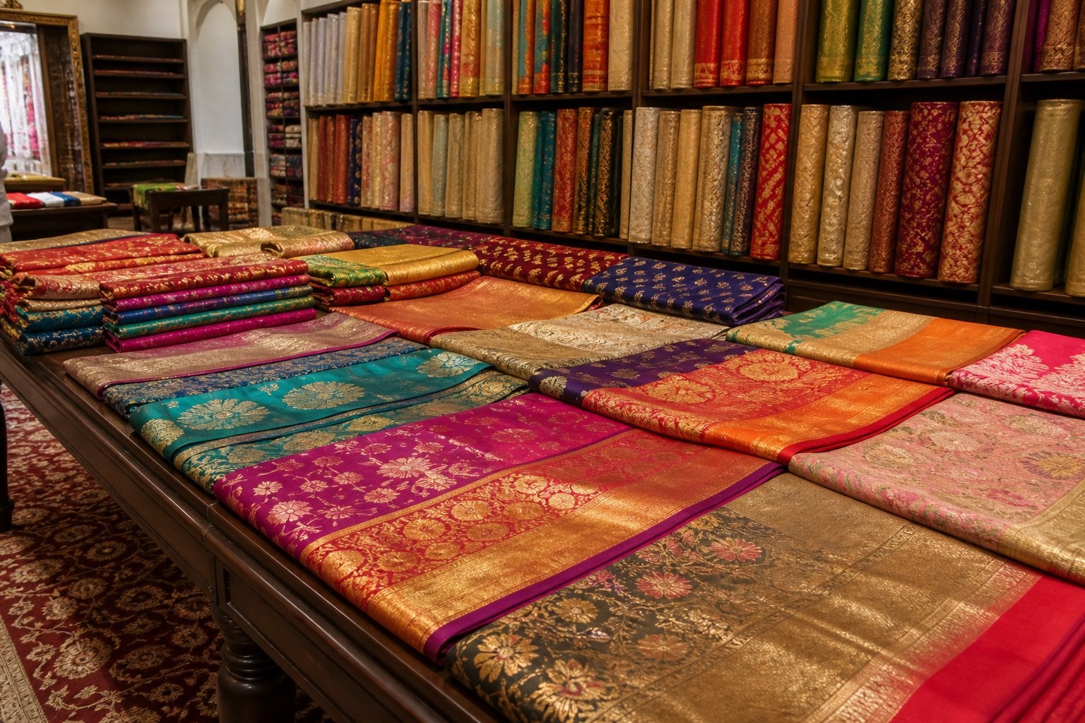 KashiFab Authentic Silk Fabric Suppliers in Varanasi detail