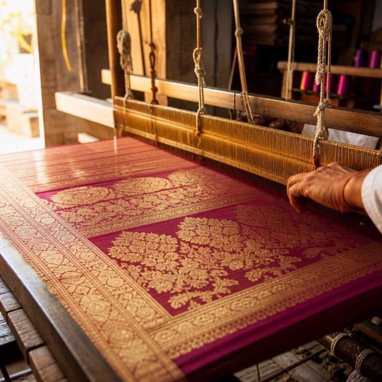 KashiFab Authentic Silk Fabric Suppliers in Varanasi - Banaras silk fabric online