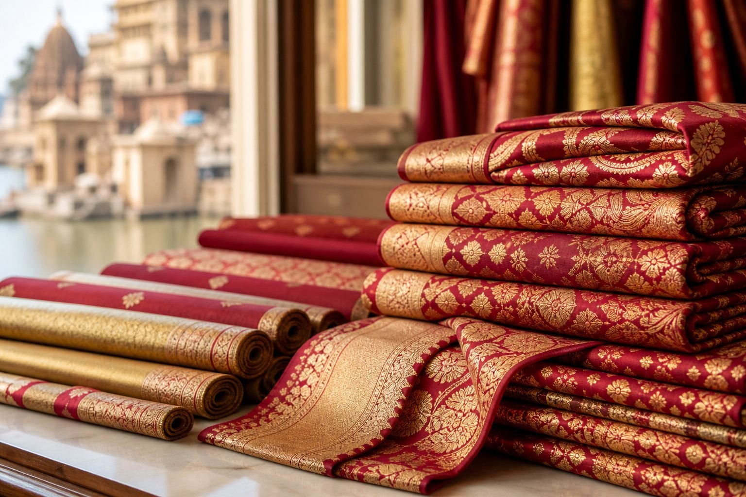 KashiFab Banarasi silk fabric collection for India B2B partners