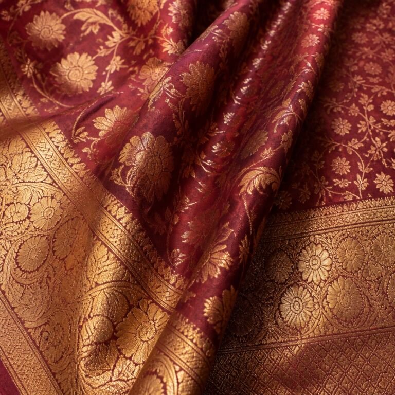 KashiFab Banarasi Brocade and Kimkhab Fabric - Banaras silk fabric online